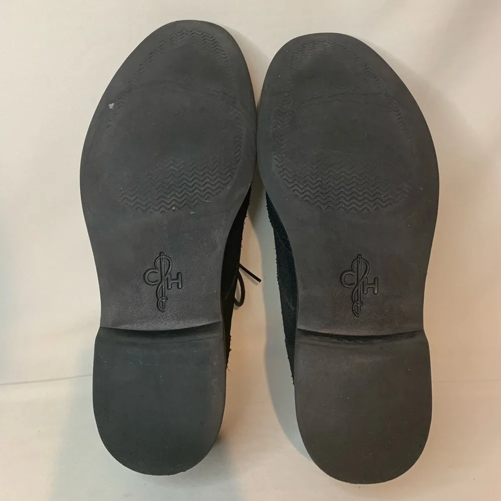 Cole Haan Black Suede Oxfords Size 8.5